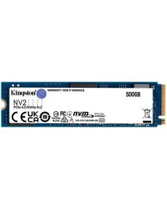 SSD за настолен и мобилен компютър Kingston 500GB NV2 M.2 2280 PCIe 4.0 NVMe SSD SNV2S/500G