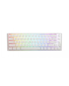 Геймърскa механична клавиатура Ducky One 3 Pure White SF 65%, Hotswap Cherry MX Brown, RGB, PBT Keycaps
