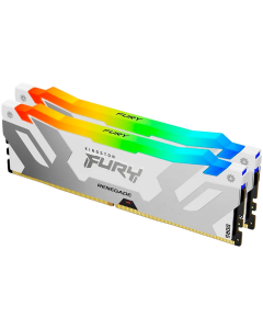 Memory Gaming Desktop Kingston 32GB 6000MT/s DDR5 CL32 DIMM (Kit of 2) FURY Renegade RGB White XMP KF560C32RWAK2-32