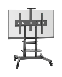 Монтажен Хардуер ONKRON Mobile TV Stand Rolling TV Cart for 50"-90" Screens up to 90 kg TS1891-B