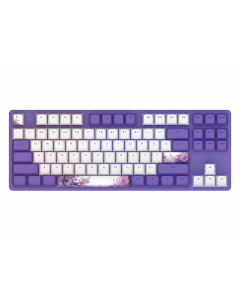 Геймърскa механична клавиатура Dark Project 87 Violet Horizons RGB TKL - G3MS Sapphire Switches, ABS