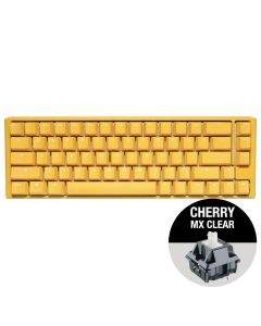 Геймърскa механична клавиатура Ducky One 3 Yellow SF 65, Cherry MX Clear суичове