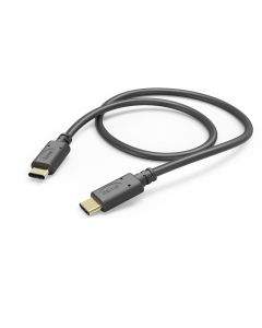 HAMA Кабел USB-C мъжко - USB-C мъжко, 1.0 м, 480 MBit/s, Черен
