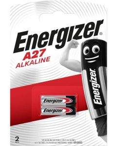 Алкална батерия ENERGIZER 12 V 2 бр. в опаковка за аларми А27 LR27 /цена за 2 батерии/