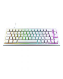 Геймърскa механична клавиатура XTRFY K5 Transperant White, 65% Hotswap RGB UK Layout Kailh Red