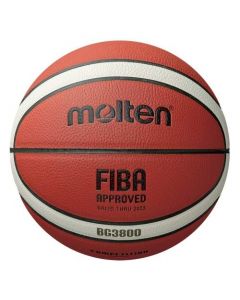 Баскетболна топка Molten B5G3800, FIBA Approved, Кожена, Размер 5 360066