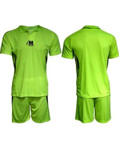 Екип за футбол/ волейбол/ хандбал, фланелка с шорти - неоново зелен с черно MAXIMA, размер S 400112