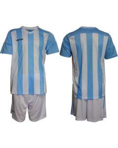 Екип за футбол/ волейбол/ хандбал фланелка с шорти - светло син с бяло рае MAXIMA 400138