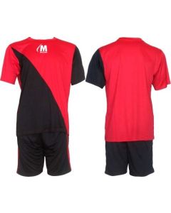 Екип за футбол/ волейбол/ хандбал, фланелка с шорти червено и черно 400163