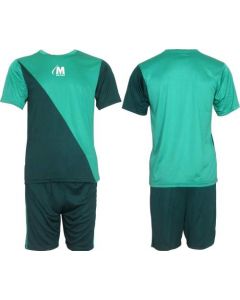 Екип за футбол/ волейбол/ хандбал, фланелка с шорти зелено и тъмно зелено 400166