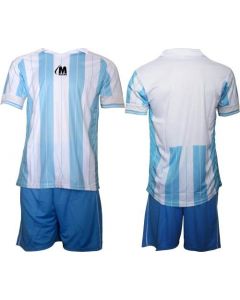 Екип за футбол/ волейбол/ хандбал, фланелка с шорти светло синьо и бяло 400169