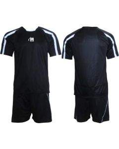 Екип за футбол/ волейбол/ хандбал, фланелка с шорти черно и бяло 400180