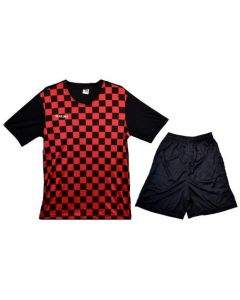 Екип за футбол/ волейбол/ хандбал, фланелка с шорти - червен с черно 400644N