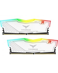 Памет Team Group T-Force Delta RGB White DDR4 - 16GB (2x8GB) 3200MHz CL16-20-20-40 1.35V