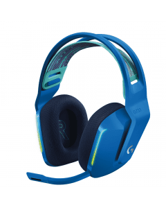Геймърски слушалки Logitech G733 Blue Lightspeed Wireless RGB, Микрофон, Сини