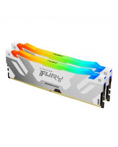 Памет Kingston Fury Renegade White RGB 32GB(2x16GB) DDR5 6000MHz CL32 KF560C32RWAK2-32