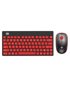 Комплект мишка и клавиатура D 1500, Безжични, Черен  - 6115