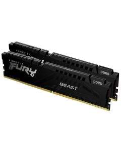 Памет Kingston FURY, Beast Black, 32GB(2x16GB), DDR5, PC5-41600, 5200MHz, CL40, KF552C40BBK2-32