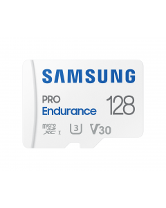 Карта памет Samsung PRO Endurance, microSDXC, UHS-I, 128GB, Адаптер