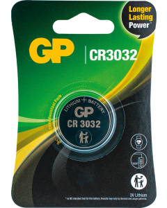 Литиева бутонна батерия GP  CR-3032 3V  1 бр. в блистер /цена за 1 бр./