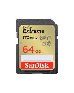 Карта памет SANDISK Extreme SDXC, 64GB, UHS-1,Class 10, U3, V30, 80 MB/s