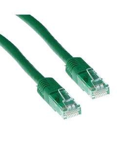 Мрежов пач кабел ACT U/UTP, CAT 6, RJ-45 - RJ-45, 7.0 m, Медни проводници, Зелен, Булк опаковка