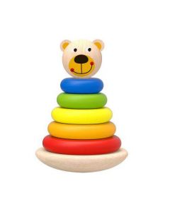 Tooky Toy Дървени Рингове Bear TKF004