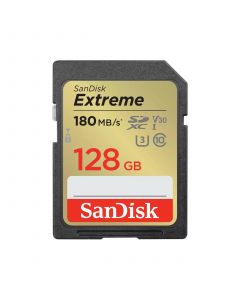 Карта памет SANDISK Extreme SDXC, 128GB, UHS-1,Class 10, U3, V30, 90 MB/s