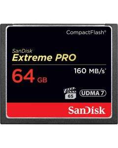 Карта памет SANDISK Extreme PRO, CompactFlash, 64GB, VPG 65, 160 Mb/s