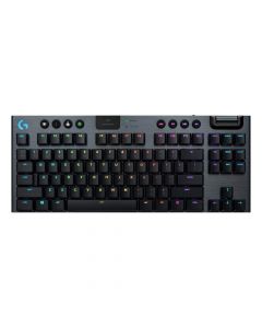 Безжична геймърска механична клавиатура Logitech, G915 TKL Black Lightsync RGB, Tactile суичове