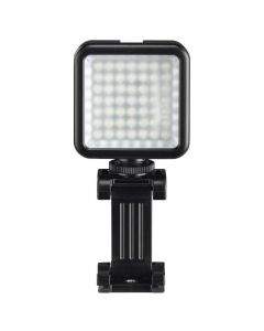 LED лампа Hama 49 BD, за допълнително осветяване на записи с камера и смартфон, Черна