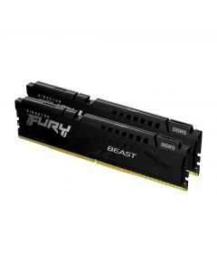 Памет Kingston FURY Beast Black 32GB(2x16GB) DDR5 6400MHz CL32 KF564C32BBK2-32 - XMP