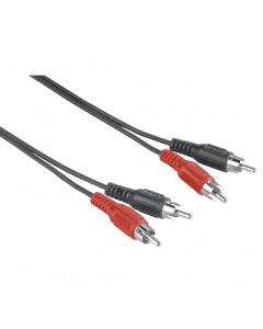 Аудио кабел HAMA, 2 x Чинч - 2 x Чинч, 1.5м, Черен