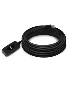 Кабел ACT AC6005, USB-A мъжко - женско, 5.0 м, 480 Mbps, Черен