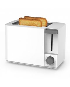Тостер за хляб Rosbeg R51440F, 700W, 2 филии, 6 нива, Подвижна тавичка за трохи, Бял