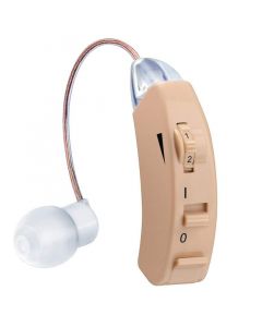 Слухов апарат Beurer HA 50, 128 dB, Зад ухото, Включени батерии, Бежов