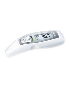 Мултифункционален термометър 6в1 Beurer FT 65, Дигитален, Измерване в C и F, 10 запаметявания, Аларма, Екран, Светлинен индикатор, Бял/сив