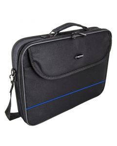 Чанта за лаптоп Esperanza ET101B, 15.6", Дълга дръжка, Джоб за документи, Черен/син