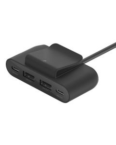 Зарядно устройство Belkin 4 Port USB Power Extender 2xC 2xA up to 30w, Черно BUZ001bt2MBKB7