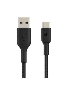 Кабел Belkin BOOST CHARGE Braided, USB-C to USB-A, Черен CAB002bt1MBK