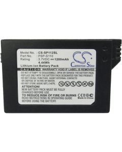 Батерия Cameron Sino, За плейстейшън Sony PSP-S110 PSP-2000, PSP-3000 CS-SP112SL, LiIon 3.7V, 1200mAh