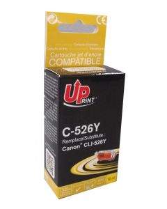 Мастилница UPRINT CLI526 CANON, С чип, Yellow