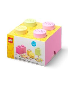LEGO® кутия за съхранение - Тухличка, пастелни цветове 3 - 12г. Унисекс   024006