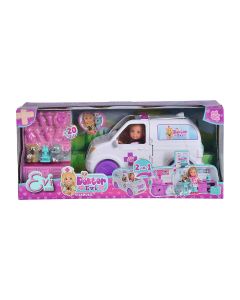 Simba Toys Кукла Еви Лав - Еви доктор с ветеринарна линейка 2-в-1 3 - 7г. Момиче Evi Love  043406