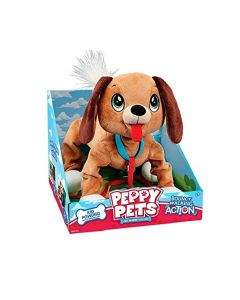 Peppy Pets - Плюшен любимец за разходка навън - Кафяво кученце 2 - 6г. Унисекс   160001