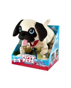Peppy Pets - Плюшен любимец за разходка навън - Кученце Мопс 2 - 6г. Унисекс   160002