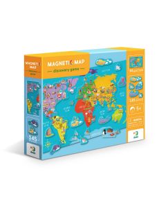 Dodo Магнитна игра 145 части Dodo - Карта на света 5 - 12г. Унисекс   221753