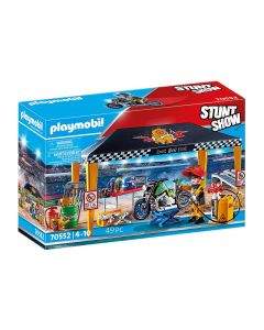 Playmobil Playmobil - Каскадьорско шоу, Сервизна палатка 4 - 10г. Момче Stunt Show  2970552
