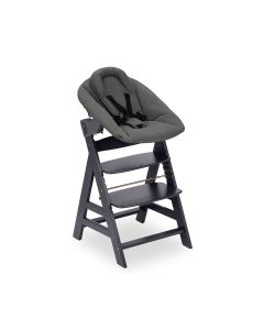 Hauck Сет дървено столче за хранене и модул за новородено Hauck Alpha, тъмно сиво 0 - 4г. Унисекс   3530112