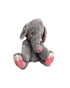 Плюшена играчка - Слон, сиво и розово, 75см 3+ г. Момиче   550008